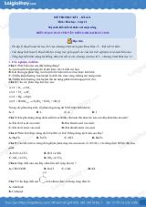 Đề thi học kì 1 Hóa 11 Kết nối tri thức - Đề số 4